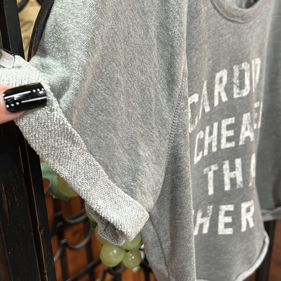 Cardio is cheaper than therapy half sweatshirt. Size M. - Picture 4 of 6